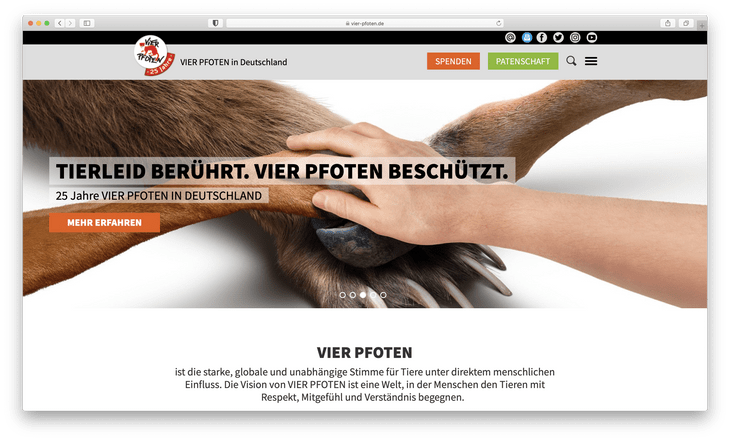 Vierpfoten Screenshot