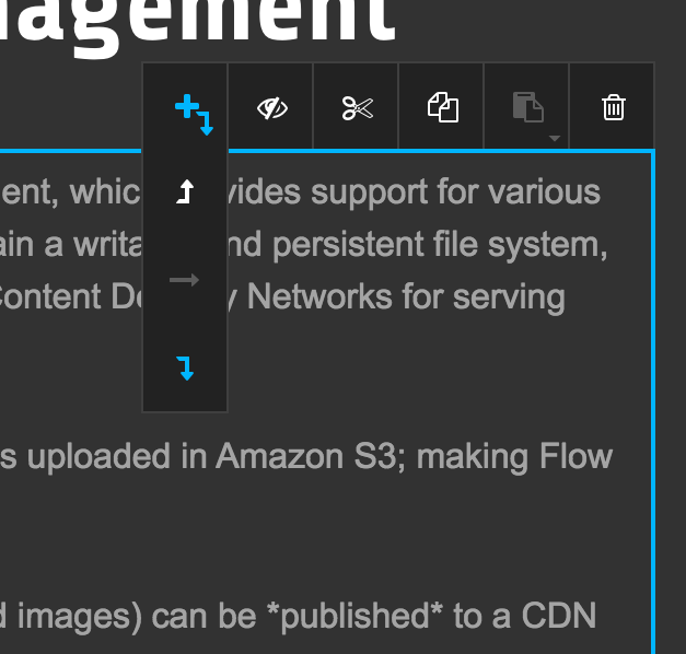 Add content before/after a content element